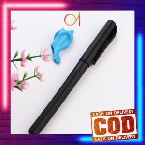 AI-A45 Pena Alat Tulis Kantor Sekolah Pens Black Import / Pulpen Hitam 1mm Motif Polos Tinta Hitam Simple Ballpoint
