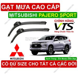 Gạt Mưa VTS Kính Lái Mitsubishi Pajero Sport Cặp Gạt M.ưa Kính Lái Mitsubishi Pajero Sport Đủ Size Cho Pajero Sport