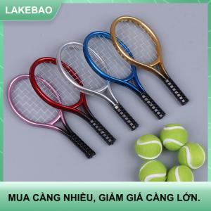 【LAKEBAO】 1 cây vợt tennis thu nhỏ 1:6 1:12 + 1 phụ kiện búp bê bóng