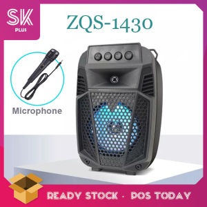 SKplus LED Light Portable Wireless Bluetooth Karaoke Super Bass Speaker With Microphone - Fulfilled by SKplus