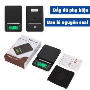 Cân Điện Tử Nhà Bếp Timer Scale Mini Pha Cà Phê Cầm Tay Cân Tiểu Ly Định Lượng 0.1g – 5kg Đo Lường Chính Xác Đa Năng