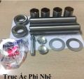 Bộ ắc phi dê (trục đứng) Pi 38, dài 208mm, bạc F43 (bộ SP gồm 2 trục, căn , bạc, ốc chốt, bạc đạn). Hàng SamTin, xe Thaco 6 tấn. Mã số 599.