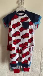 SPOT PRINT TSHIRT PAJAMA TERNO by Lil Pumpkin for kids 6mos-5yrs old- 100% COTTON