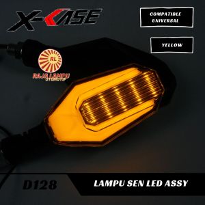 LAMPU SEN ASSY XCASE D128 SEINJA SEN MOTOR 2 IN 1 UNIVERSAL AEROX VIXION CBR NINJA