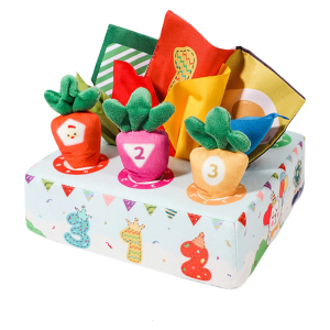 Interactive Infant Learning Toy Crinkle Sound Tissues And Soft Carrots For Fine Motor Skills Development 0-3 Years