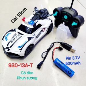 [Chi tiết Video] Bộ sưu tập xe đồ chơi điểu khiển xe cảnh sát điều khiển phun sương 930-13a