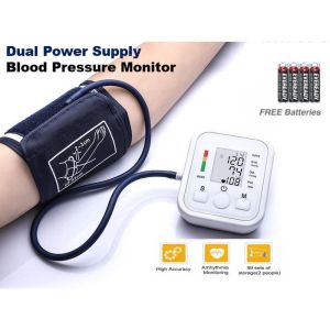 5-Years Warranty Blood Pressure Monitor Automatic Digital LCD Monitor Arm Blood Pressure Monitor BP Cuff Measuring With batteries and USB