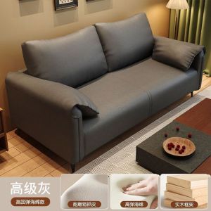 Sofa for Rental House Bedroom Clothing Store Simple Apartment Living Room Internet Celebrity Double Three-Person Fabric Small Apartment Sofa