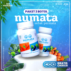 2 BOTOL NUMATA KAPSUL UNTUK MASALAH KATARAKMATA RABUNMINUS isi 30
