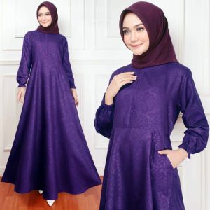 Gamis Embos Premium Wanita Muslim Perempuan Remaja Cewek Ibu Ibu Muslimah Homedress Syari Citra Polos Quality Free Ongkir Bisa COD Bayar Ditempat