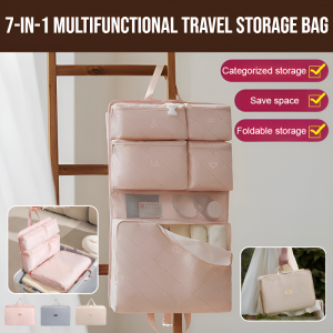 7-In-1 Multifunctional Travel Storage Bag Folding Classification Storage Bag  Large Capacity Travel Bag Luggage Organizer