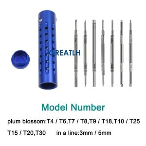 Orthopedic equipment medical screwdriver set plum blossom hexagon set screwdriver bone nail remover
