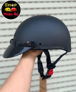 Nón Bảo Hiểm Cao Cấp Haly Lưỡi Trai - Mũ Bảo Hiểm Nửa Đầu - Sơn Phủ Nano - Thời Trang Hợp Với Nam & Nữ