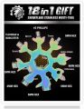 Saker 18-in-1 Snowflake Multi-Tool, 18 In 1 Incredible Tool ｜2025 Christmas Snowflakes Tool – Easy N Genius - Saker 18-in-1 Stainless Steel Snowflakes Multi-Tool (SAKER RAINBOW COLOR). 