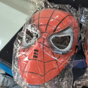 clu Halloween lights with Ultraman mask card aisle stall monkey Spider-Man Hulk show face Luminous Supplies ulc