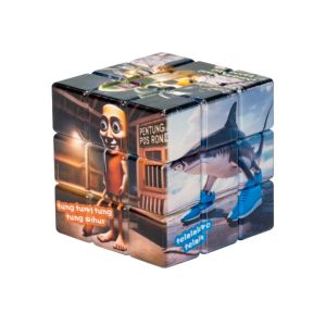 YOUSHI TOP Steve Alex Evoker Tung Sahur Cube Interaction Toy 3×3 Speed Classic Puzzle Cube Educational Cartoon Tung Tung Sahur Toy Birthday Gift