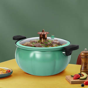IFUN Pressure Pot 8L Multifunctional Pumpkin Soup Pot Household Enamel pot Gas Stove Induction Cooker Universal Stew Pot