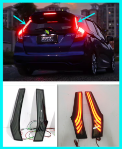 Honda Jazz Fit GK GK5 2014 - 2020 (SMOKE) LED Dynamic Rear Bonnet Tail Lamp Light 2 PCS /SET
