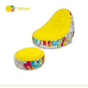 Outdoor Inflatable Sofa Chair Portable Camping Internet Celebrity Thick Flocking Lazy Sofa Bedroom Home Leisure Folding