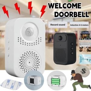  Doorway Sensor Automatic Voice Welcome Doorbell Infrared Broadcasting MP3 Audio Player Infrared Induction Doorbell