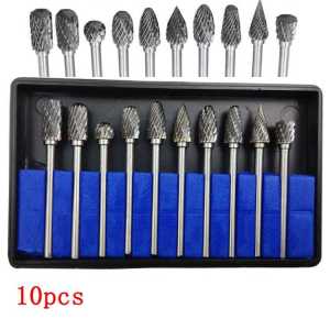 10PCS MATA BOR CUNNER TUNER PORTING MATA BOR TUNGSTEN CARBIDE CONE SPIRAL