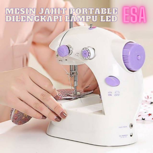ESA BISA COD NEW Mesin Jahit Mini 202 murah FREE meteran ADA LAMPU MODEL TERBARU( HANYA MESIN)