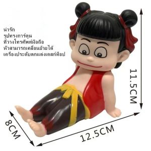 DAN.ที่วางโทรศัพท์ลายการ์ตูนสร้างสรรค์ของนาจา มัลติฟังก์ชั่น หัวขยับได้ สะดวกและน่ารัก