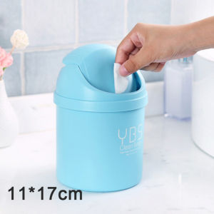 [Eqrbtl] Desktop Mini Waste Bin Small Trash Can Household With Bins Desk Storage