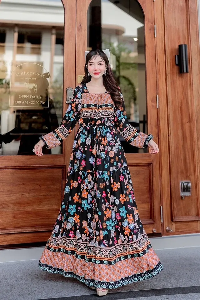 alexis green maxi dress Alexis Maxi Dress - Green Floral