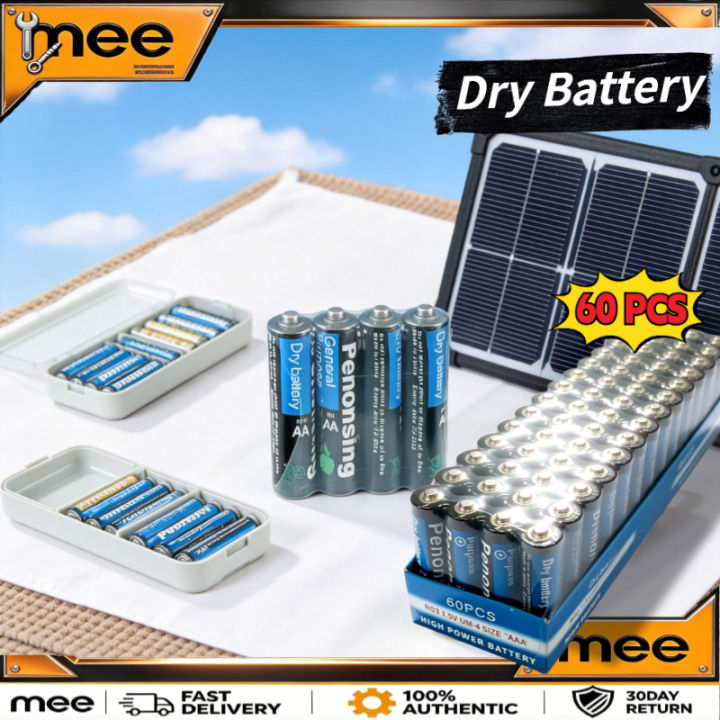 AA/AAA 60pcs/Set Dry Battery R6c 1.5v Zinc Carbon Cod Cell 12v Alkaline ...