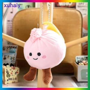 xuhaiy 1Pcs Little Bun Keychain Doll Plush Toy Mini Couple Backpack Pendant Doll Decoration Girls Gift DIY Accessories