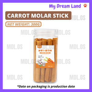 LOCAL DELIVERY- SMALL PET RABBIT GUINEA PIG HAMSTER NATURAL CARROT FLAVORED MOLAR STICK MOLAR SNACK 宠物胡萝卜磨牙棒磨牙零食