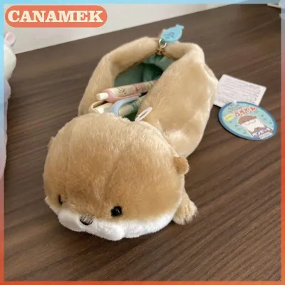 CANAMEK กล่องดินสอตุ๊กตาสัตว์น้อยน่ารักกระเป๋าปากกาตุ๊กตาสัตว์การ์ตูนอุปกรณ์เครื่องเขียนที่เก็บดินสอตุ๊กตา