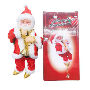Santa Claus Climbing On Rope Ladder 2025 New Year Xmas Decor Gifts Christmas Home Pendant Xmas Trees Pendant Hanging Ornament