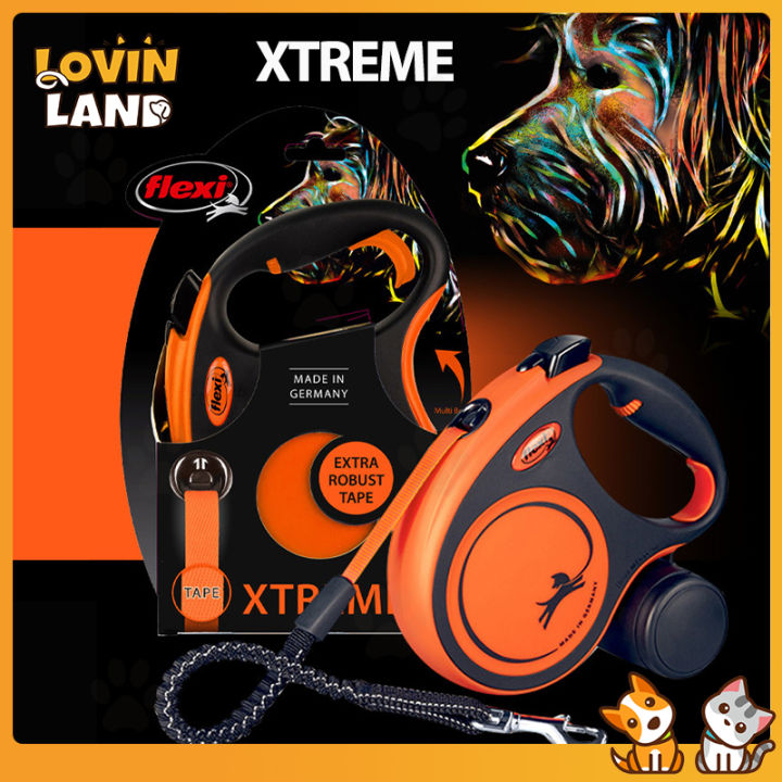 Flexi Xtreme Tape Orange Black X-Small to Large 5m Retractable