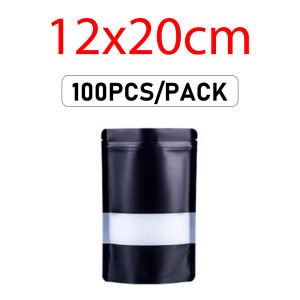 High Quality Standing Pouch Snack Plastik Klip Aluminium Foil Jendela window Ziplock stand Up Kemasan