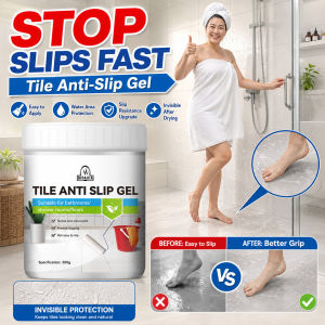 Anti-Slip Tile Coating Gel Invisible Mosaic Anti-Slip Glue Waterproof Durable Bathroom Antiskid Gel Non-Slip Floor Coating for Home Tile Surfaces
