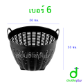 เข่งพลาสติก ขนาดเล็ก เบอร์6 (กว้าง36ซม-สูง30ซม) เข่งปลูกต้นไม้ เข่งผลไม้ เข่งกลม ตะกร้ากลม ตะกร้าพลาสติก เข่งเล็ก. 