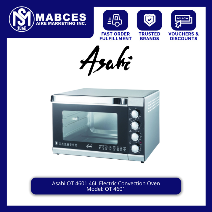 Asahi OT4601 46L Electric Convection Oven Lazada PH