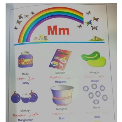 Childrens Dictionary 3 IN 1 English Malay Arabic Kamus Kanak-Kanak 3 Dalam 1 Bahasa Malaysia-Inggeris-Arab 儿童三合一词典 马来文-英文-阿拉伯文