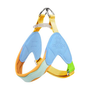Teeker Pet No Pull Dog Harness and Leash Set Soft Escape Proof Puppy Vest Harness with Handle Lightweight Adjustable Harness for Maltese Shih Tzu Puppy