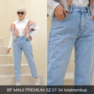 Celana Jeans Wanita BF Minji Premium-SYS Clothier
