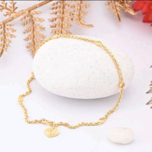 RANTAI KAKI Mesin Klasik Saduran Emas 24K Zhulian