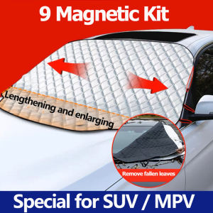 【24 hours delivery】SEVEN half car cover 5-Layer Protective aluminum film waterproof 100%UV protection Sunshade Dust Rain Protection Universal for Sedan SUV Wear-resistant and scratch-resistant convenient half car clothing half cover Sun Shade Cover