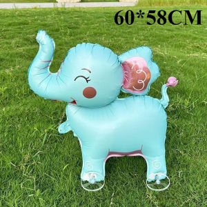 Walking Aluminum Film Balloon Cartoon Printed Walking Balloon Pet Balloons with Wheels for Kids Girls Boys Gift