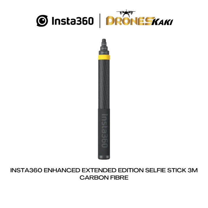 Insta360 Ultra Long 3M Carbon Fiber Invisible Selfie Stick For