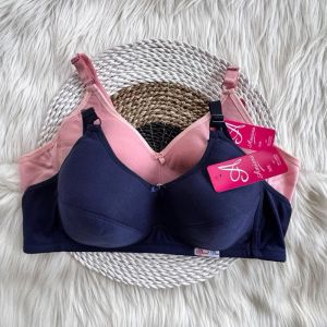 Isi 3Pcs 6Pcs Bra Bh Wanita Dewasa Remaja Braa ABG Dewasa Non Busa dan Kawat Bra Pink
