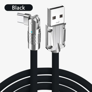 120w 6A Fast Charger Cable Rotary 180° Interface Game Charger Usb Data Type-c Charger Cables 6.0 For Huawei Phone Gel Mobile Liquid Zinc Charge Silica Charging Alloy USB 3.0 PhIeo