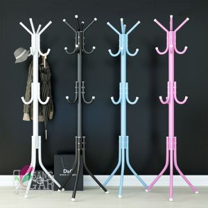 RT87 standing hanger gantungan berdiri stand baju topi tas multifungsi 8 hook kait pengait SGA