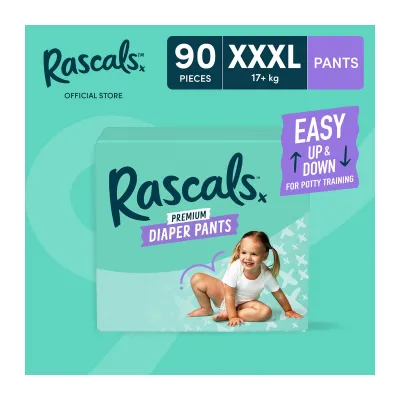 Rascals Pants XXXL Diaper Case - 30 pcs x 3 (90 pcs)